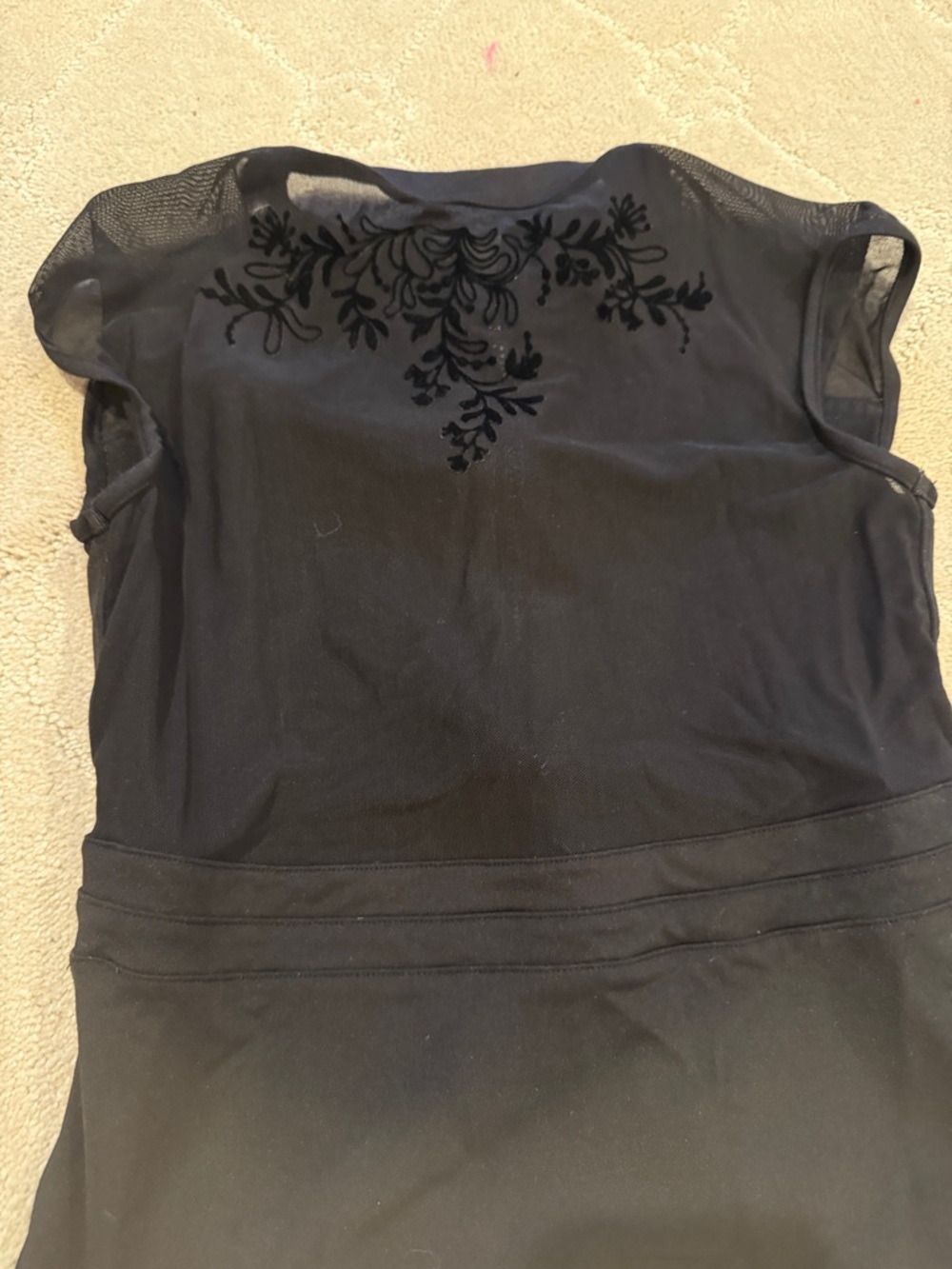 Kids Bloch Black Zip-Front One-Piece Leotard 14 - Picture 6 of 6